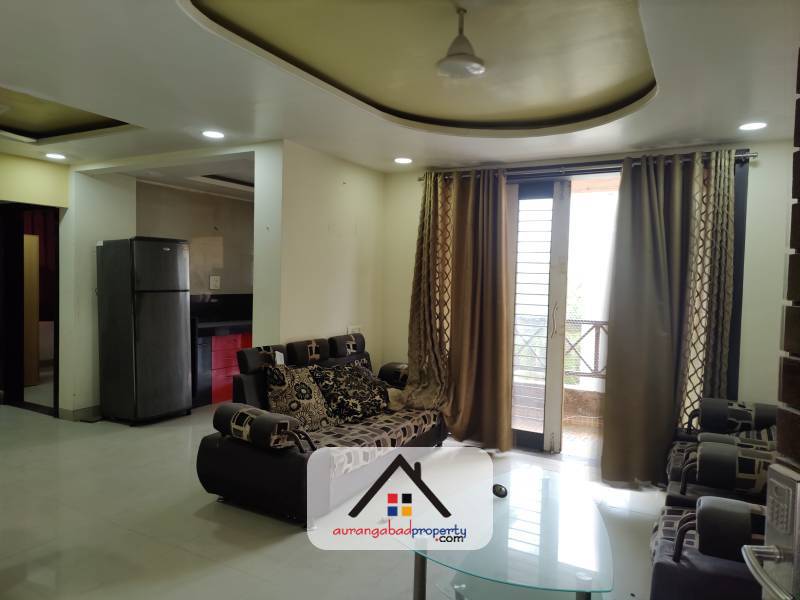 For Sale 2 BHK fully furnished flat at Beed By Pass